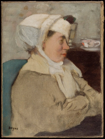 Reproduction du tableau « Femme avec un bandage - Edgar Degas » par Alpha Reproduction en peinture à l’huile