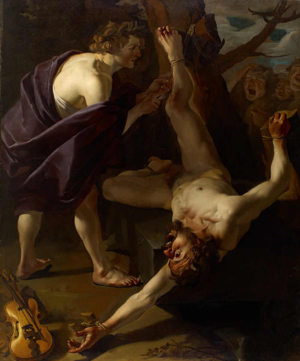 Apollon écorchant Marsyas - Dirck van Baburen image 1 tableau peint à l’huile sur toile