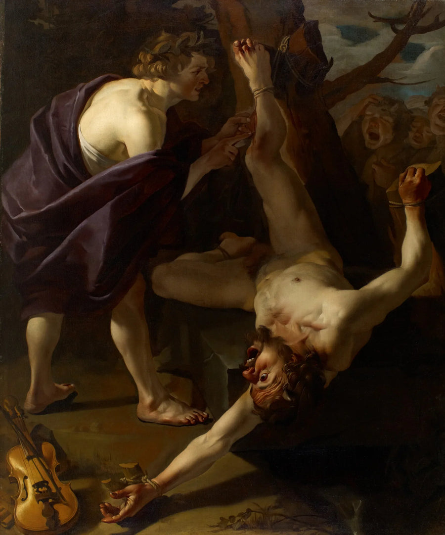 Apollon écorchant Marsyas - Dirck van Baburen