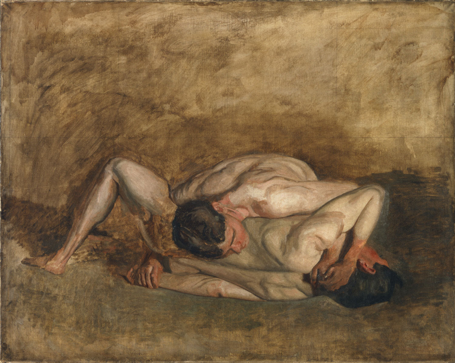 Lutteurs - Thomas Eakins