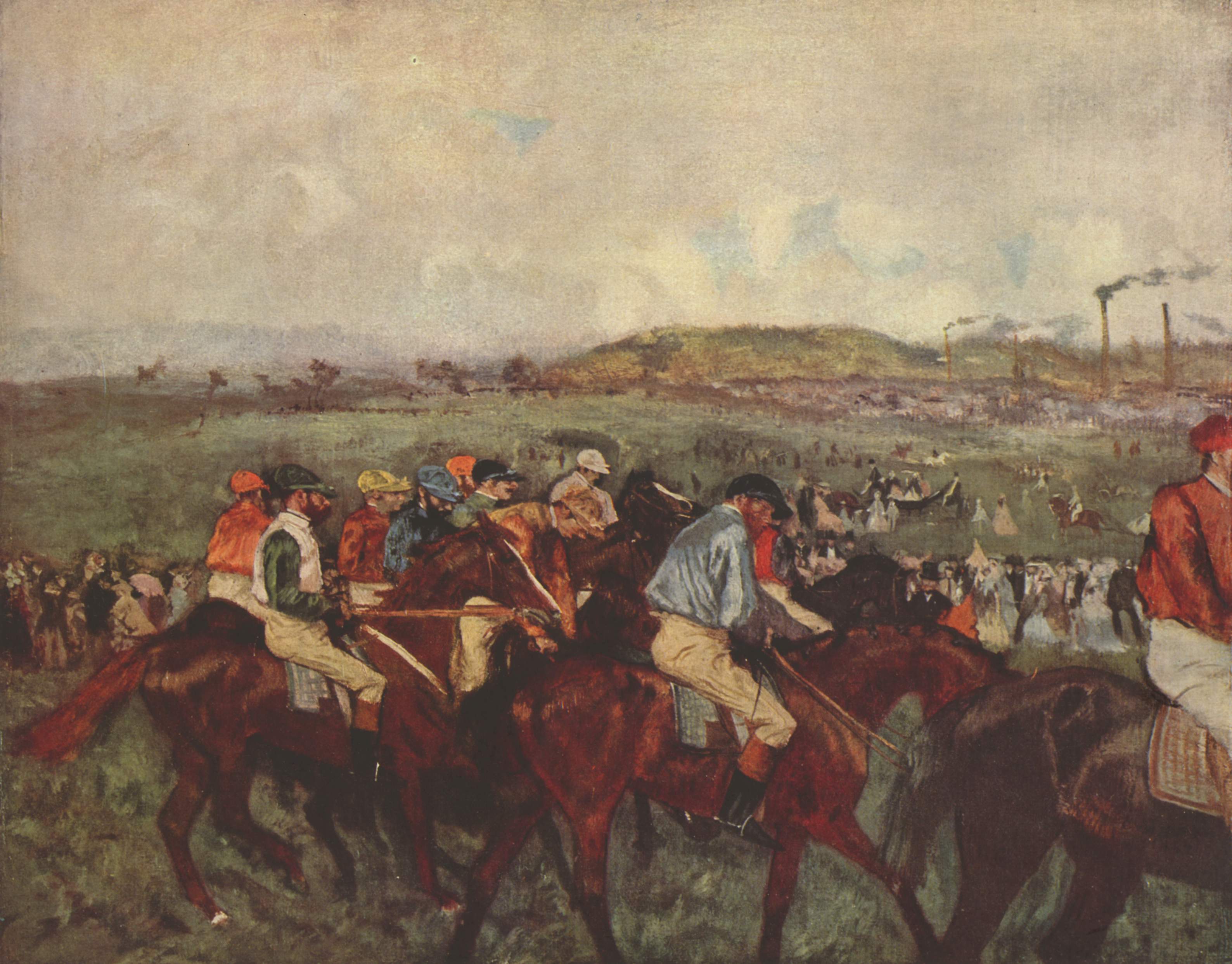 Reproduction du tableau « Course de messieurs. Avant le départ - Edgar Degas » par Alpha Reproduction en peinture à l’huile