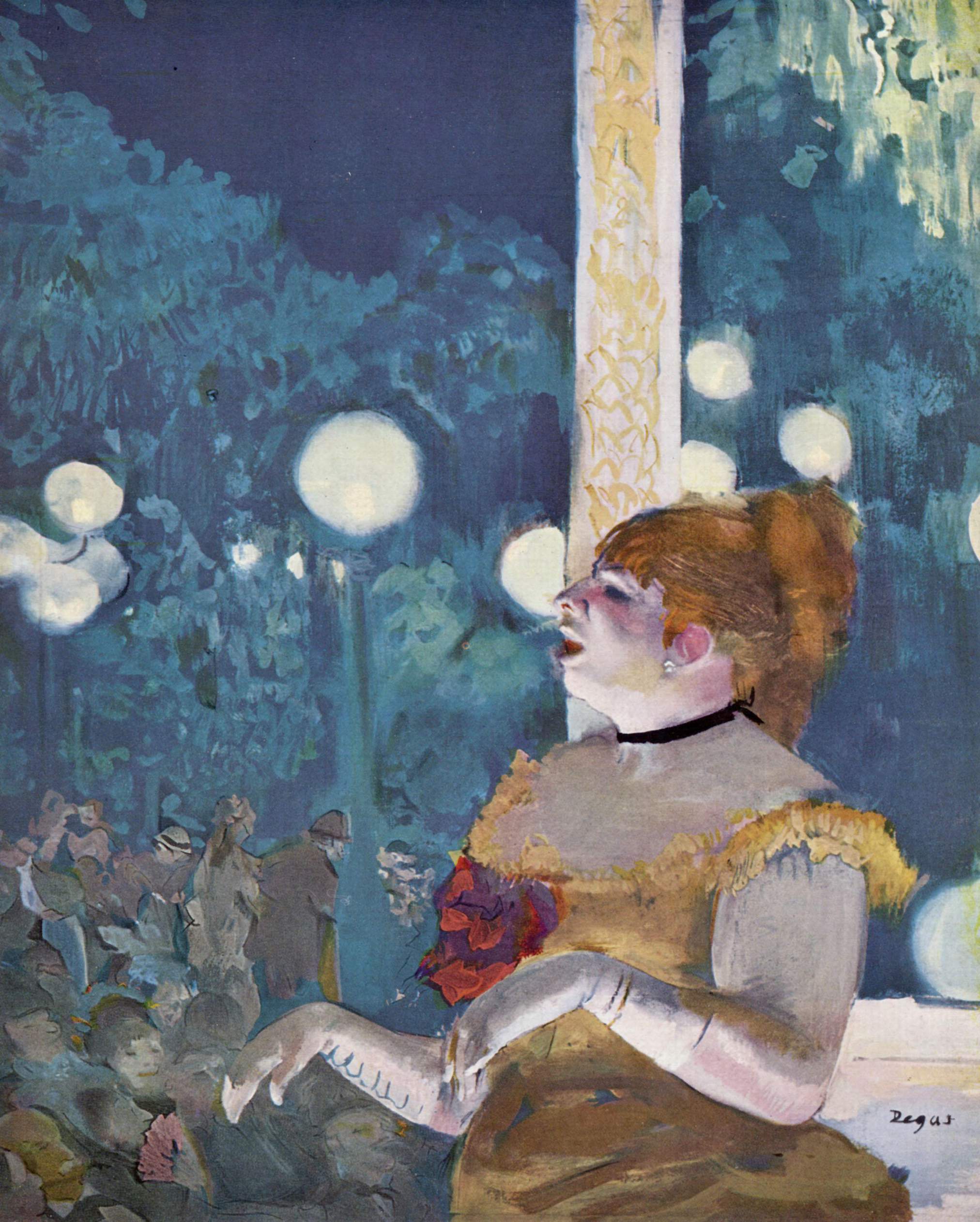 Reproduction du tableau « Au café-concert. La chanson du chien - Edgar Degas » par Alpha Reproduction en peinture à l’huile