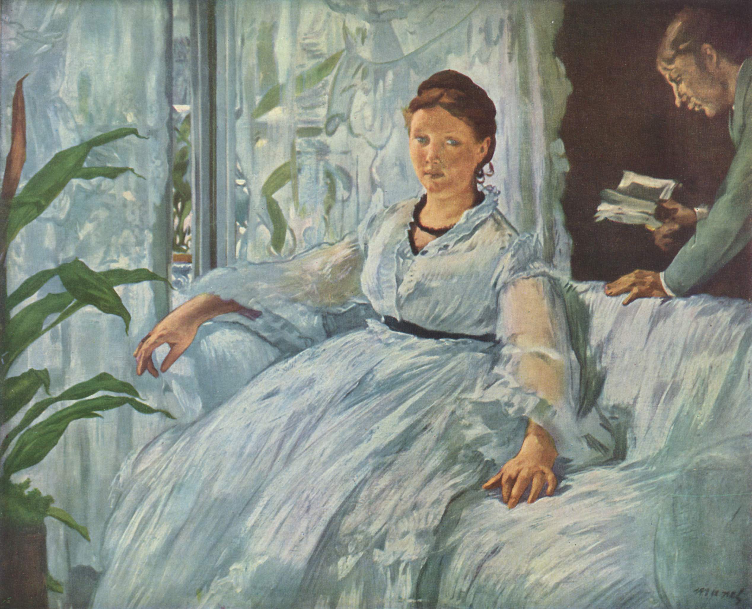 Reproduction du tableau « La Lecture - Édouard Manet » par Alpha Reproduction en peinture à l’huile
