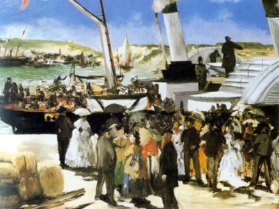Reproduction du tableau « Le Départ du vapeur de Folkestone - Édouard Manet » par Alpha Reproduction en peinture à l’huile