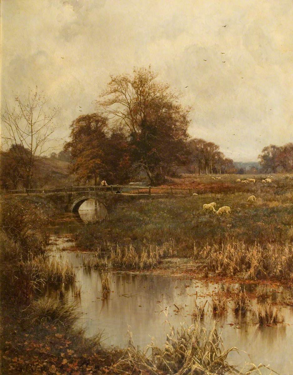 Automne (Feuilles rousses) - Edward Wilkins Waite