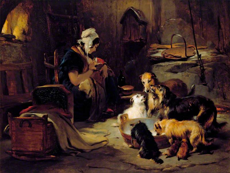 Un petit-déjeuner des Highlands - Edwin Henry Landseer