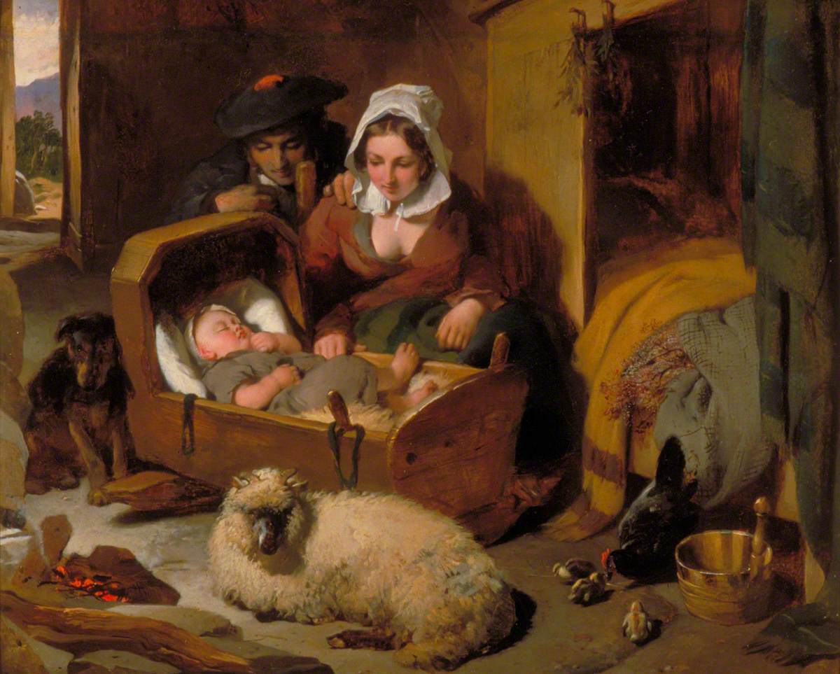 La maison d'un berger des Highlands - Edwin Henry Landseer