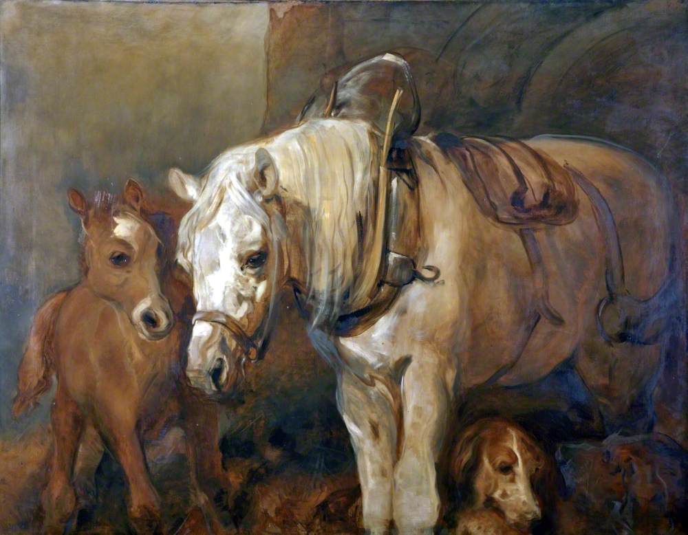 Jument et poulain - Edwin Henry Landseer