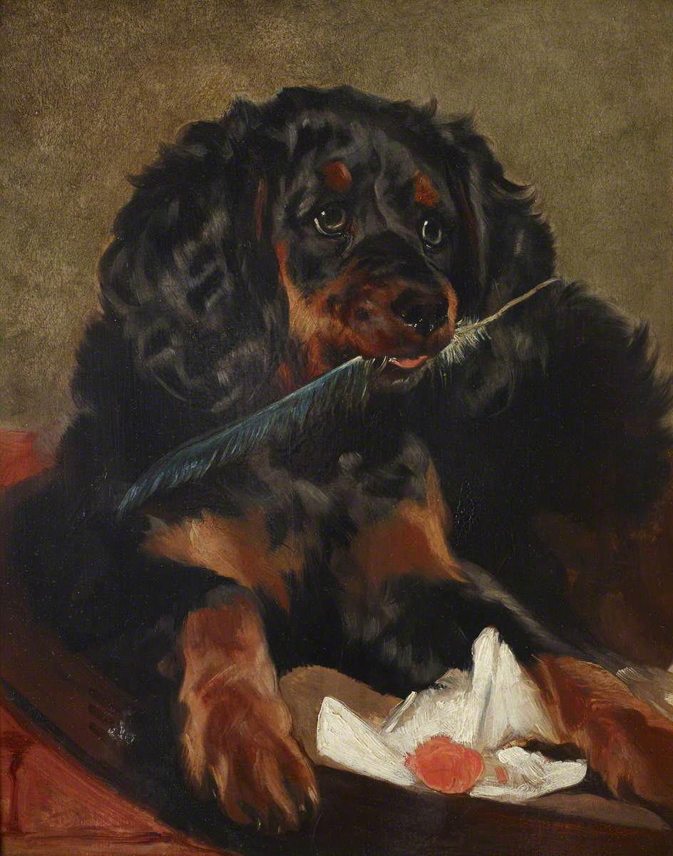 Épagneul de la reine Victoria « Tilco » (décédé en 1850) - Edwin Henry Landseer