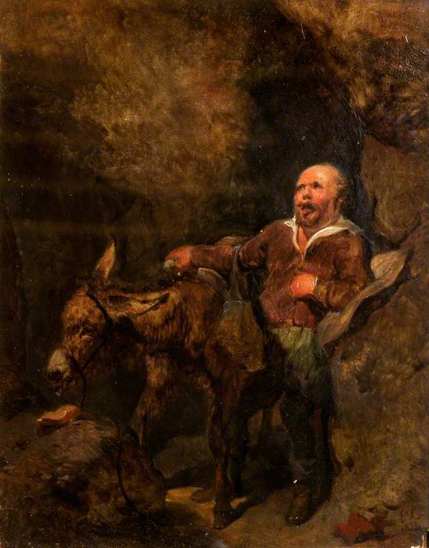 Sancho Panza et le Grisonnant (extrait de « Don Quichotte » de Cervantès) - Edwin Henry Landseer