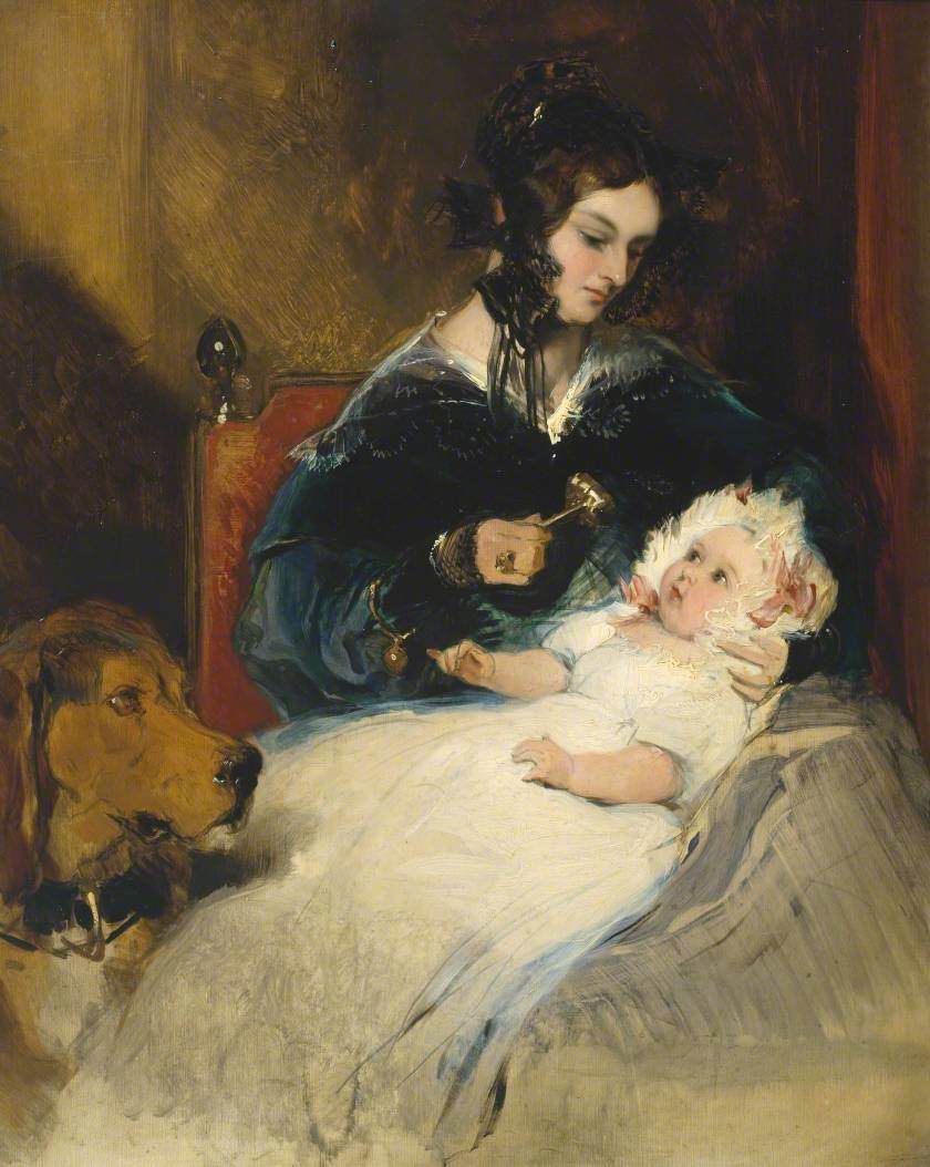 La duchesse d'Abercorn et son enfant - Edwin Henry Landseer