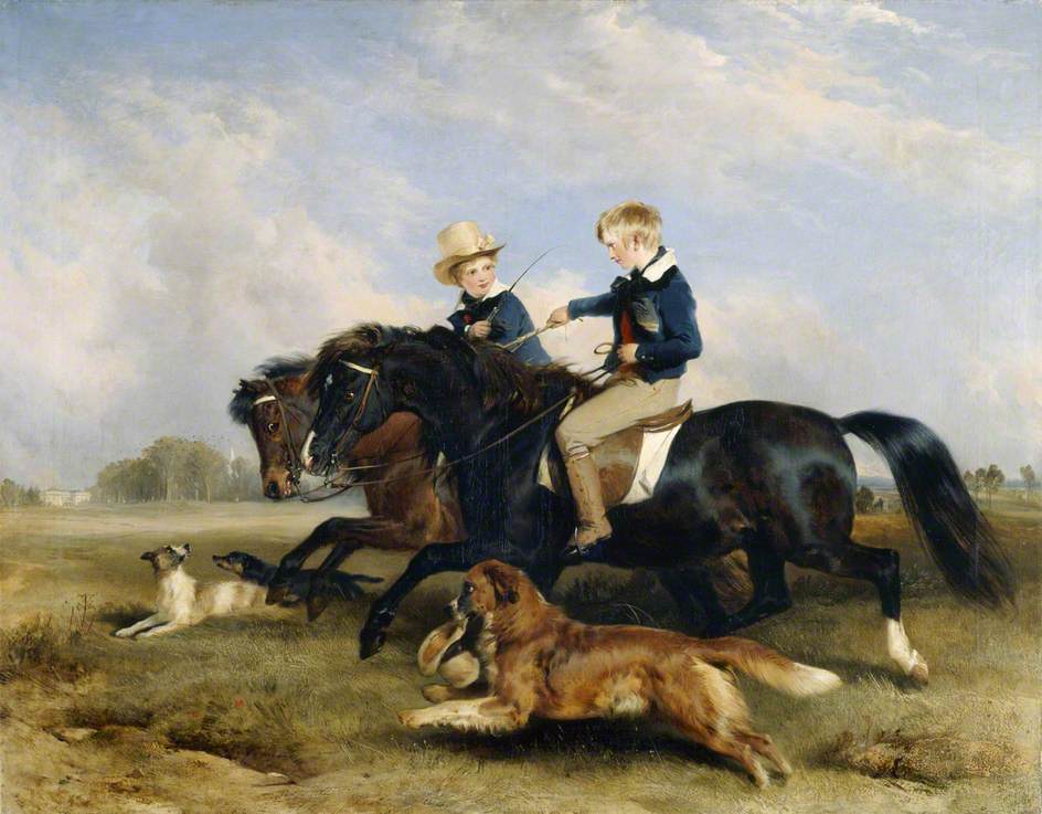 L'honorable E. S. Russell et son frère - Edwin Henry Landseer