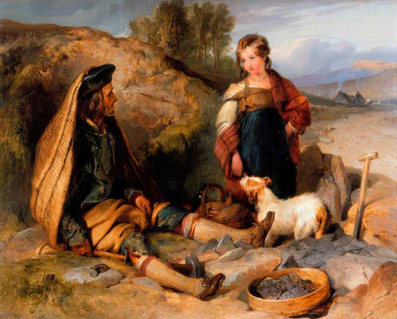 Le briseur de pierres et sa fille - Edwin Henry Landseer