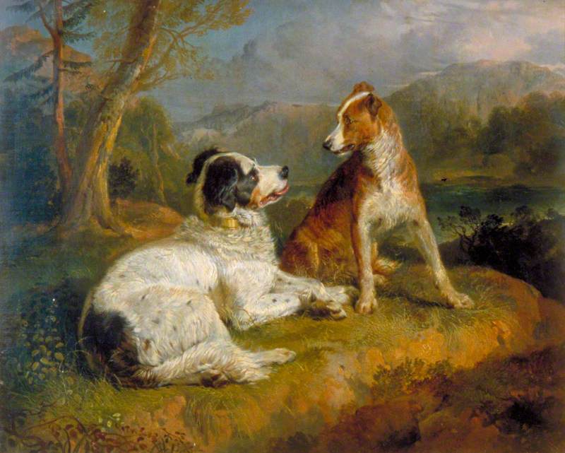 Les Deux Chiens (d'après le poème de Robert Burns) - Edwin Henry Landseer