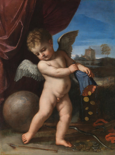 Cupidon rejetant les richesses - Guercino - Alpha Reproduction