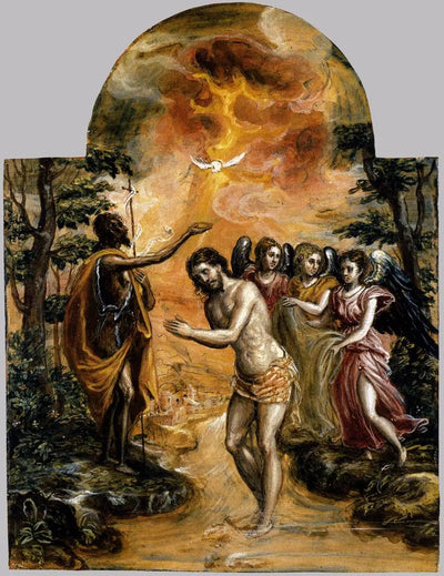 Le Baptême du Christ - El Greco - Alpha Reproduction