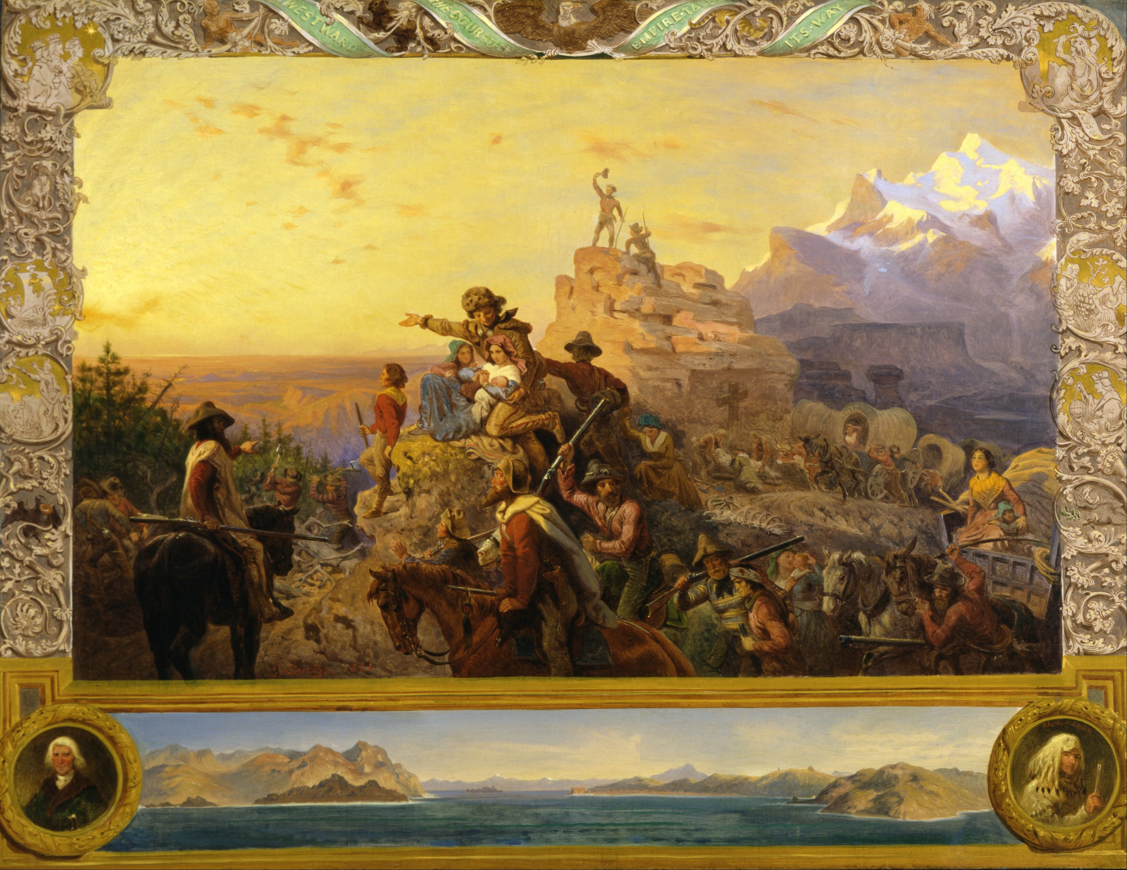 Vers l'ouest, le cours de l'Empire prend son chemin (étude murale, Capitole des États-Unis) - Emanuel Leutze