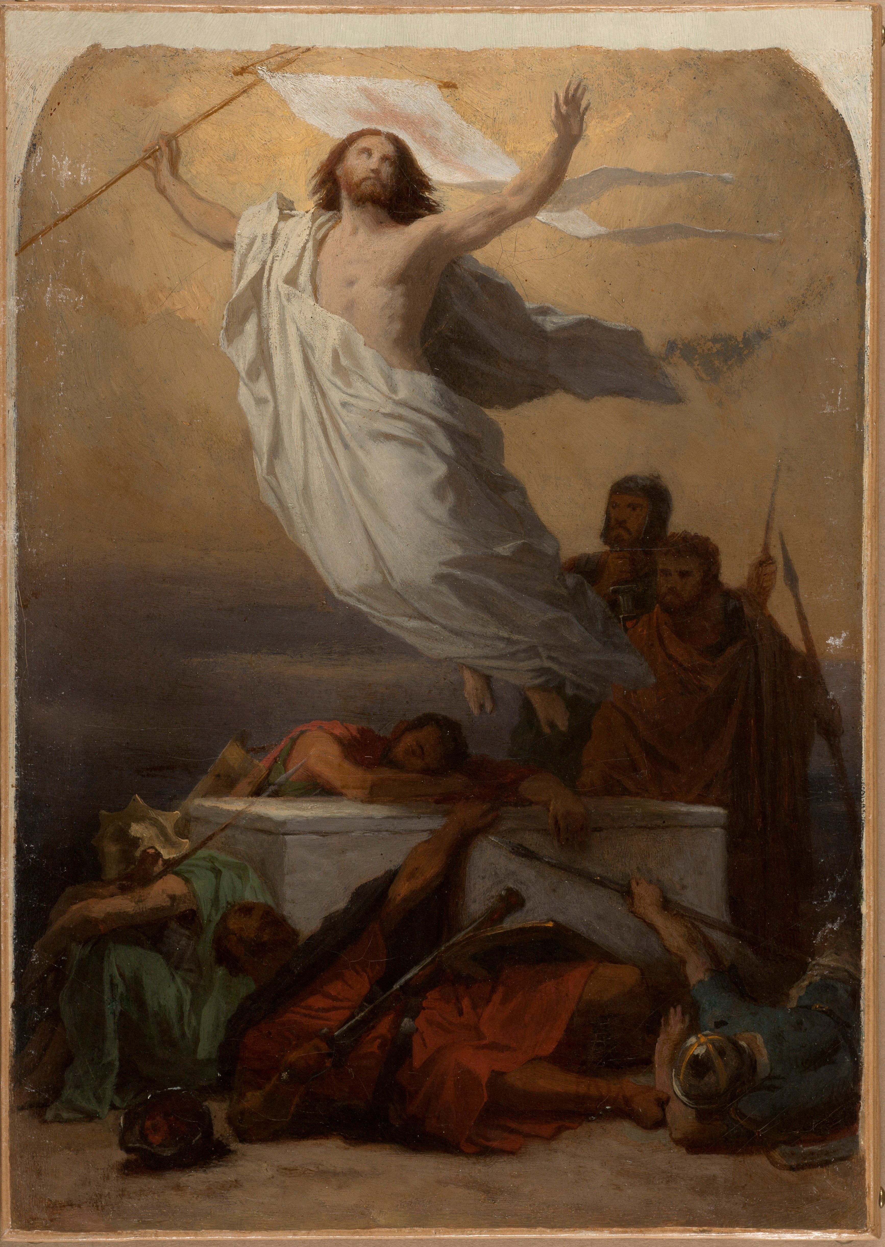 Esquisse pour l'église Saint-Eustache : La Résurrection du Christ - Émile Signol