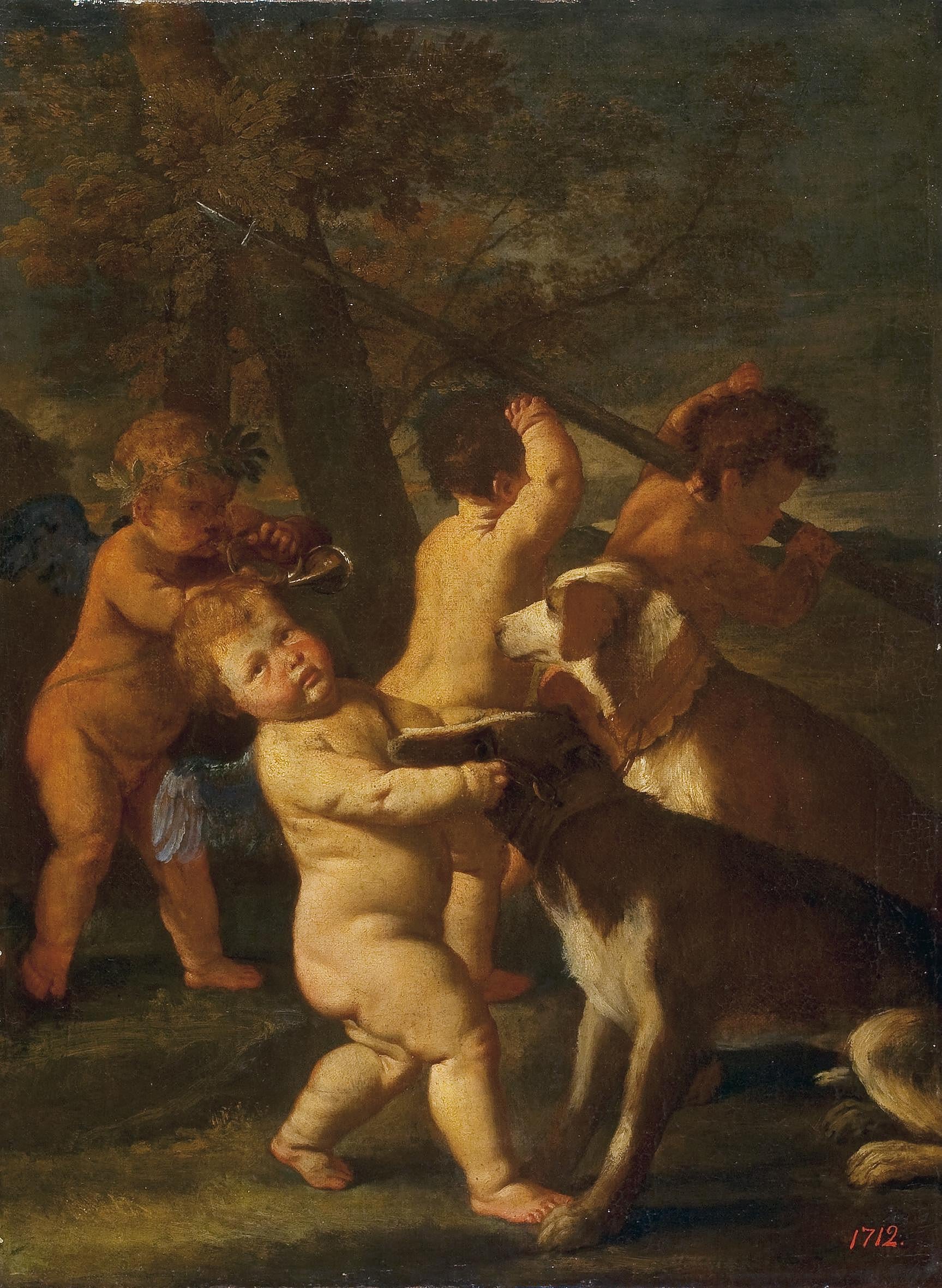 Enfants et chiens - Nicolas Poussin