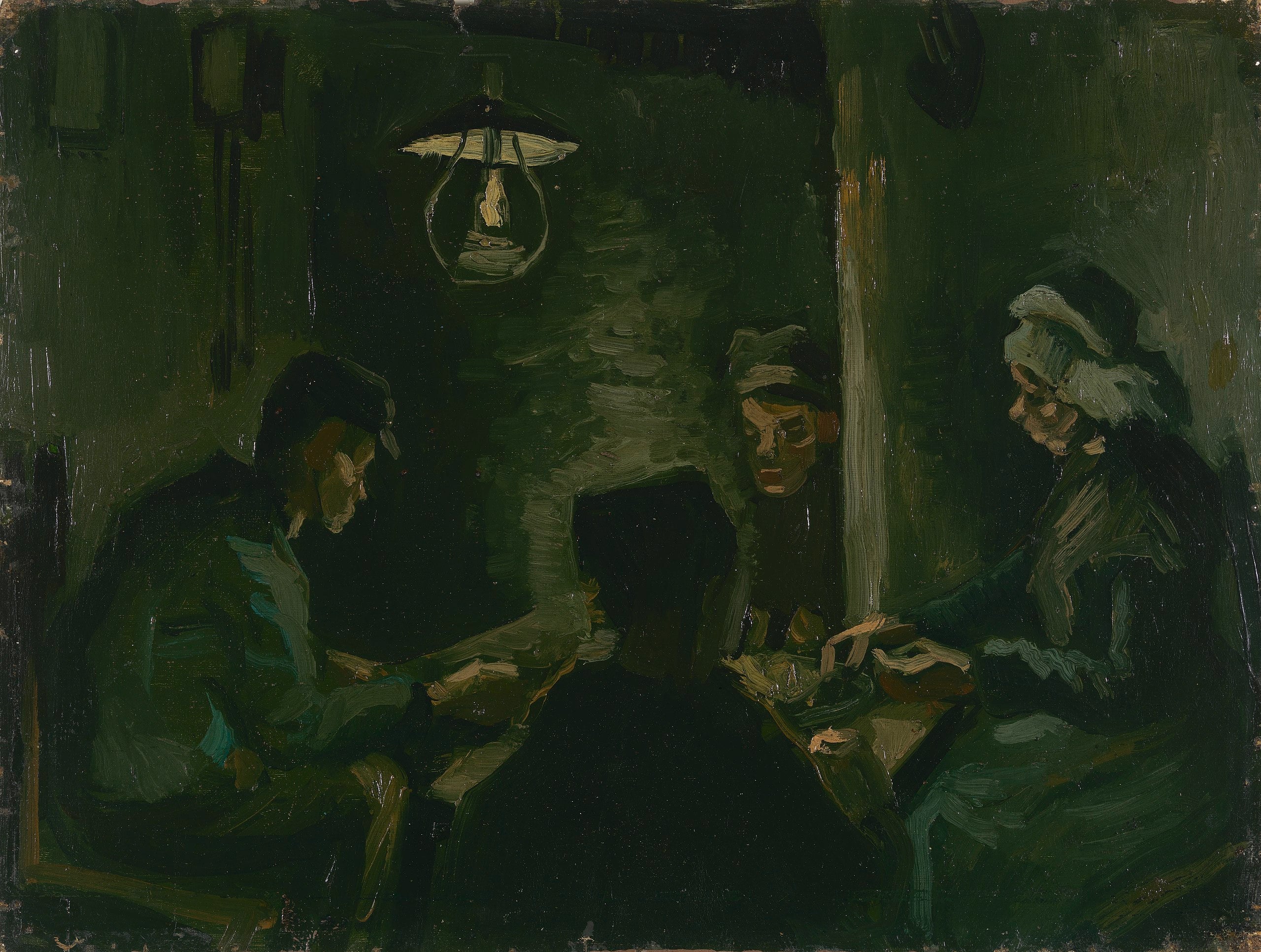 Reproduction du tableau « Étude pour « Les mangeurs de pommes de terre » - Vincent van Gogh » par Alpha Reproduction en peinture à l’huile