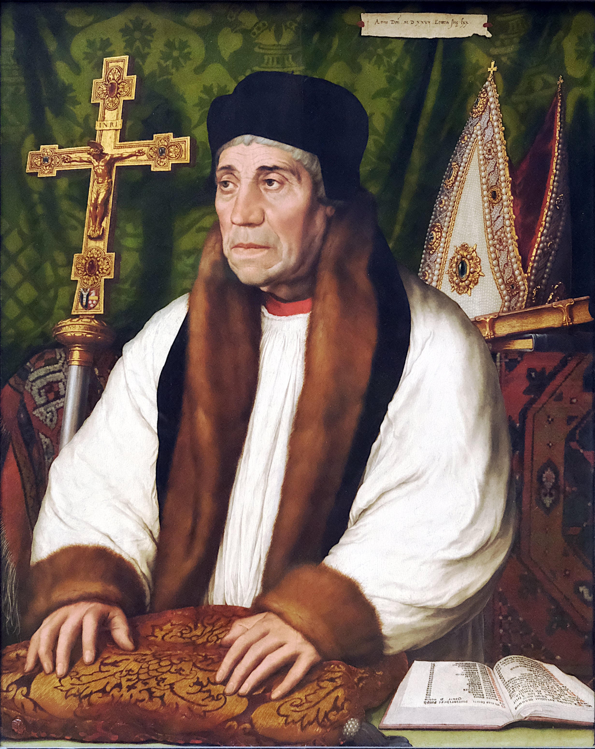 Portrait de William Warham - Hans Holbein le Jeune