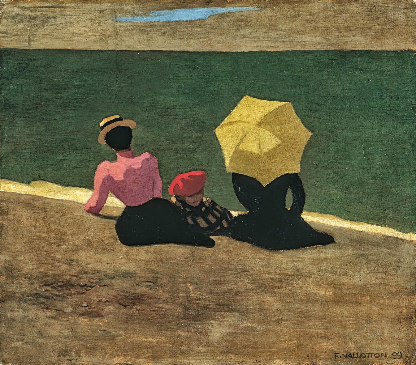 Sur la plage - Félix Vallotton