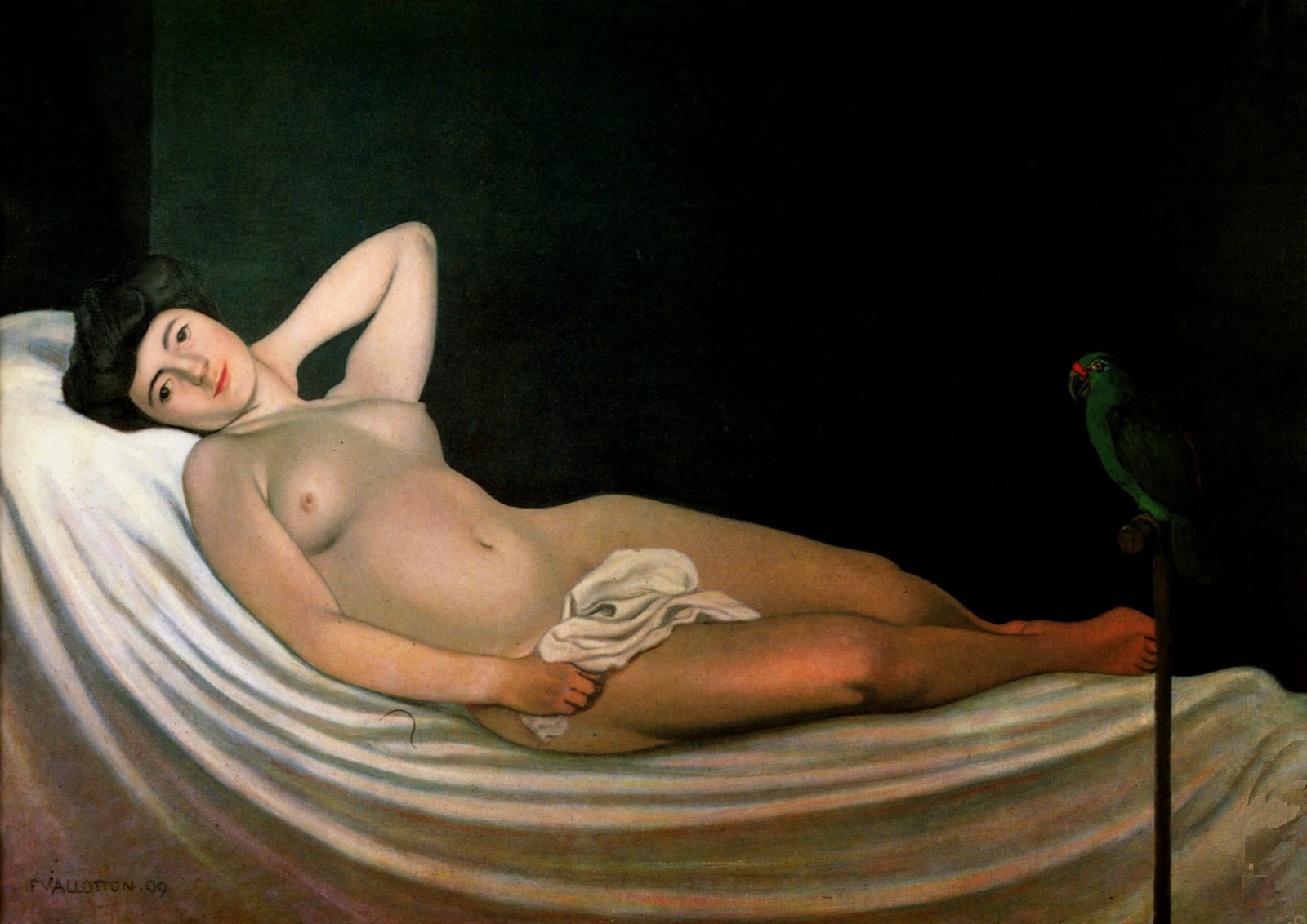 Femme au perroquet - Félix Vallotton