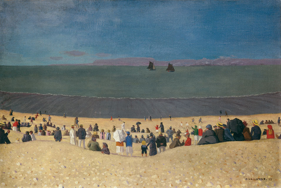La plage à Honfleur - Félix Vallotton