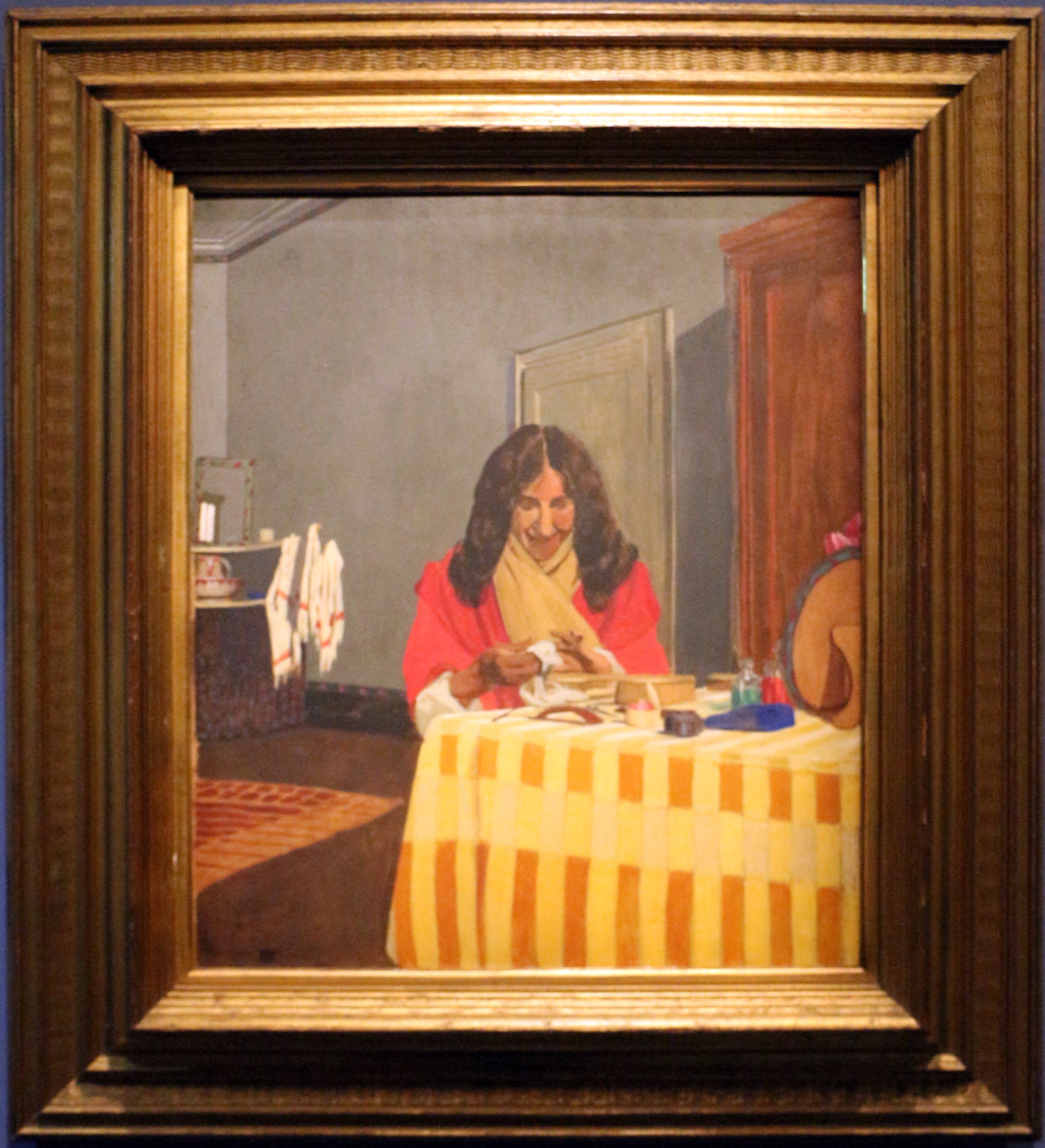 Gabrielle Vallotton se faisant les ongles - Félix Vallotton
