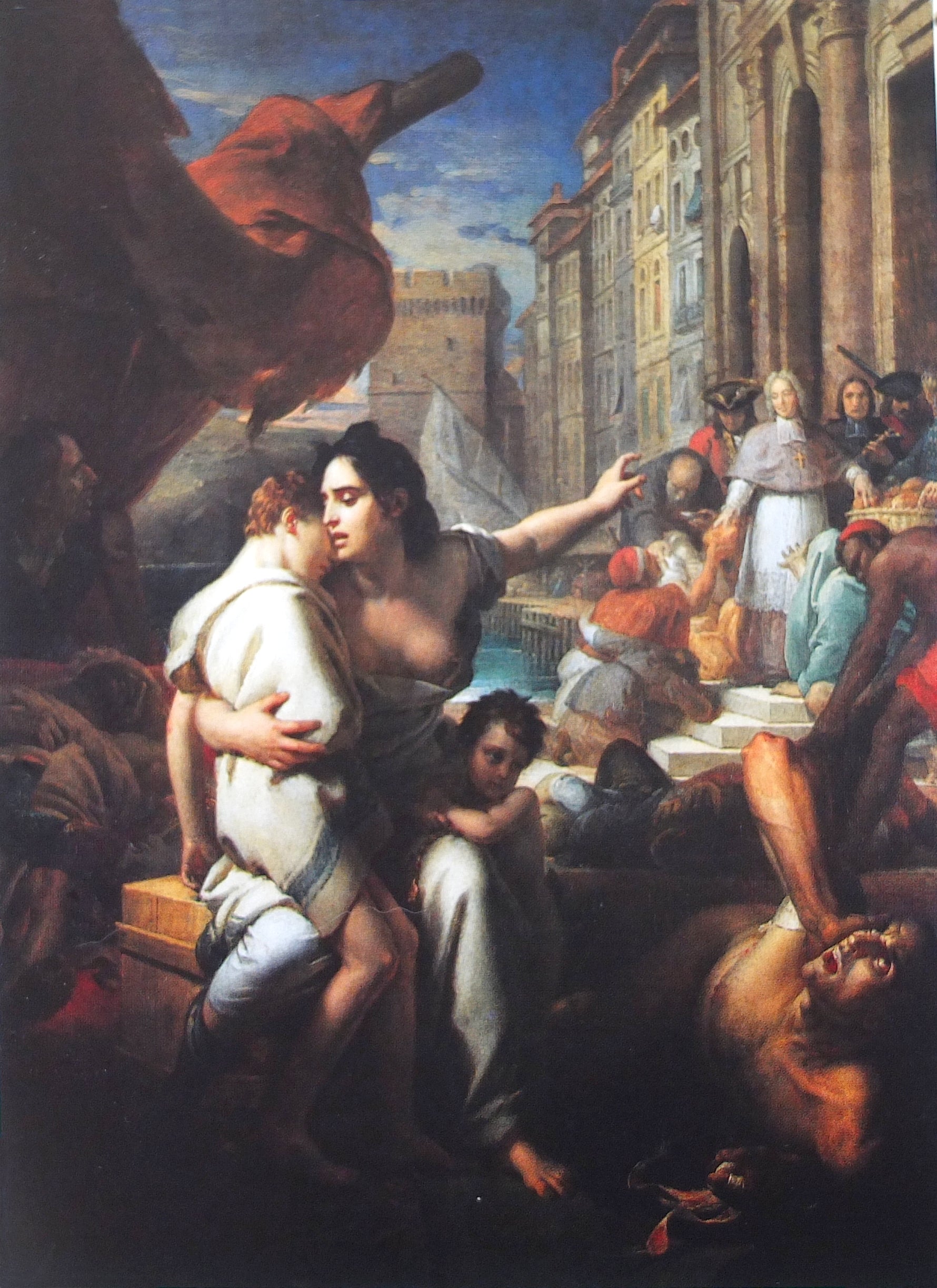 Monseigeur de Belzunce pendant la peste de 1721 à Marseille - François Gérard