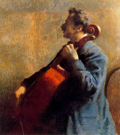 Le violoncelliste - Federico Zandomeneghi - Alpha Reproduction