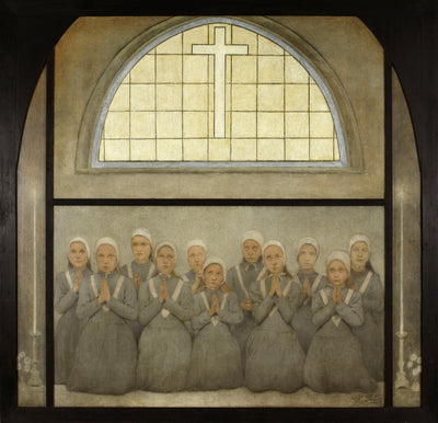 La chapelle : Les orphelins - Fernand Pelez