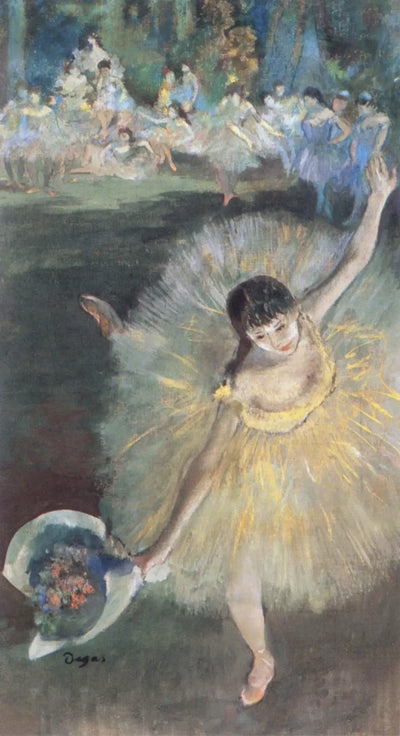 Reproduction du tableau « Fin d'arabesque - Edgar Degas » par Alpha Reproduction en peinture à l’huile