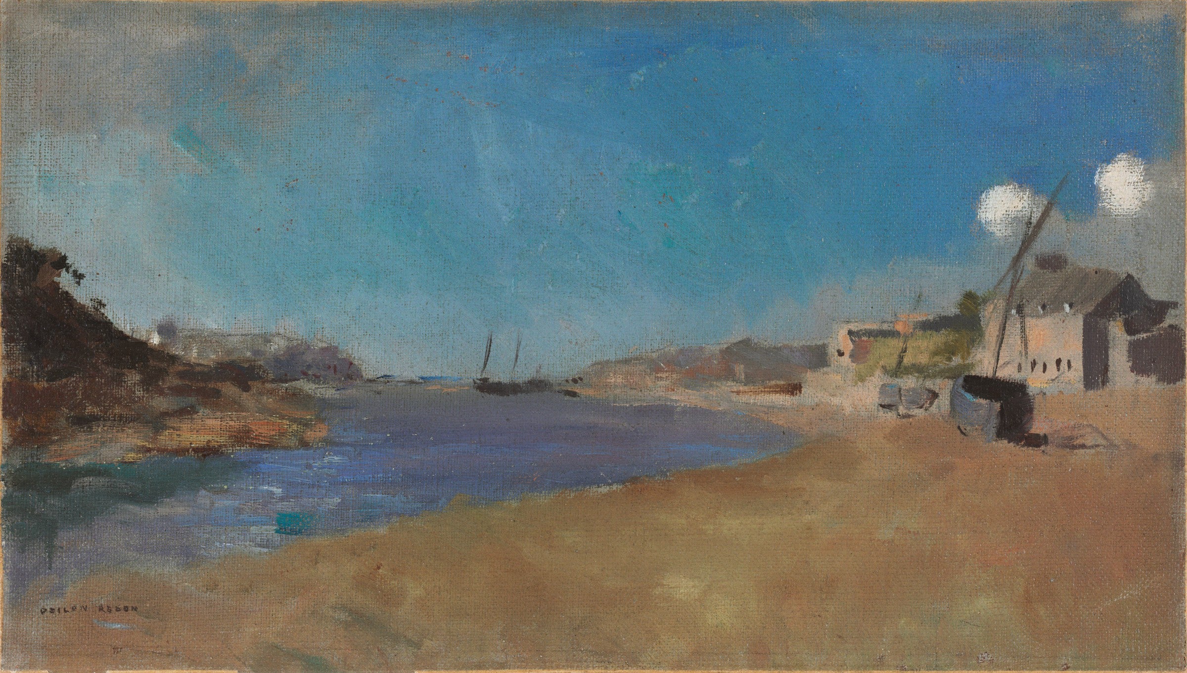 Village de pêcheurs, Bretagne - Odilon Redon
