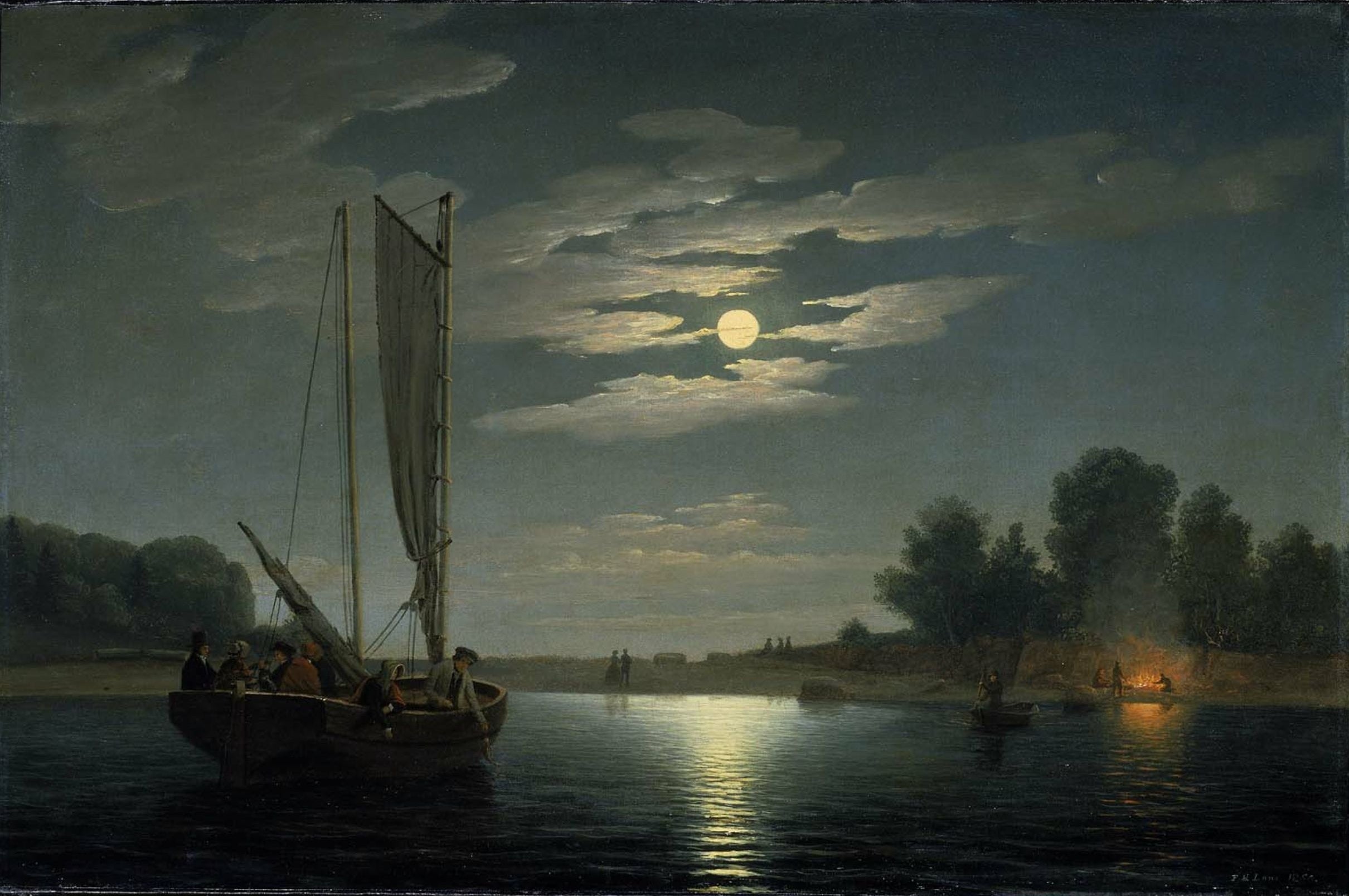 Partie de pêche - Fitz Henry Lane