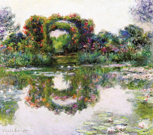 花のアーチ、ジヴェルニー – モネ 1913年