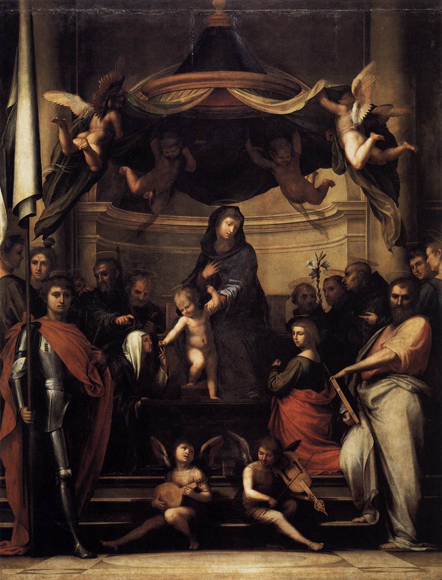 Le mariage mystique de sainte Catherine de Sienne - Fra Bartolomeo - Alpha Reproduction