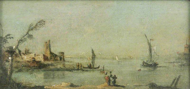 Lagune de Capriccio avec une église - Francesco Guardi - Alpha Reproduction