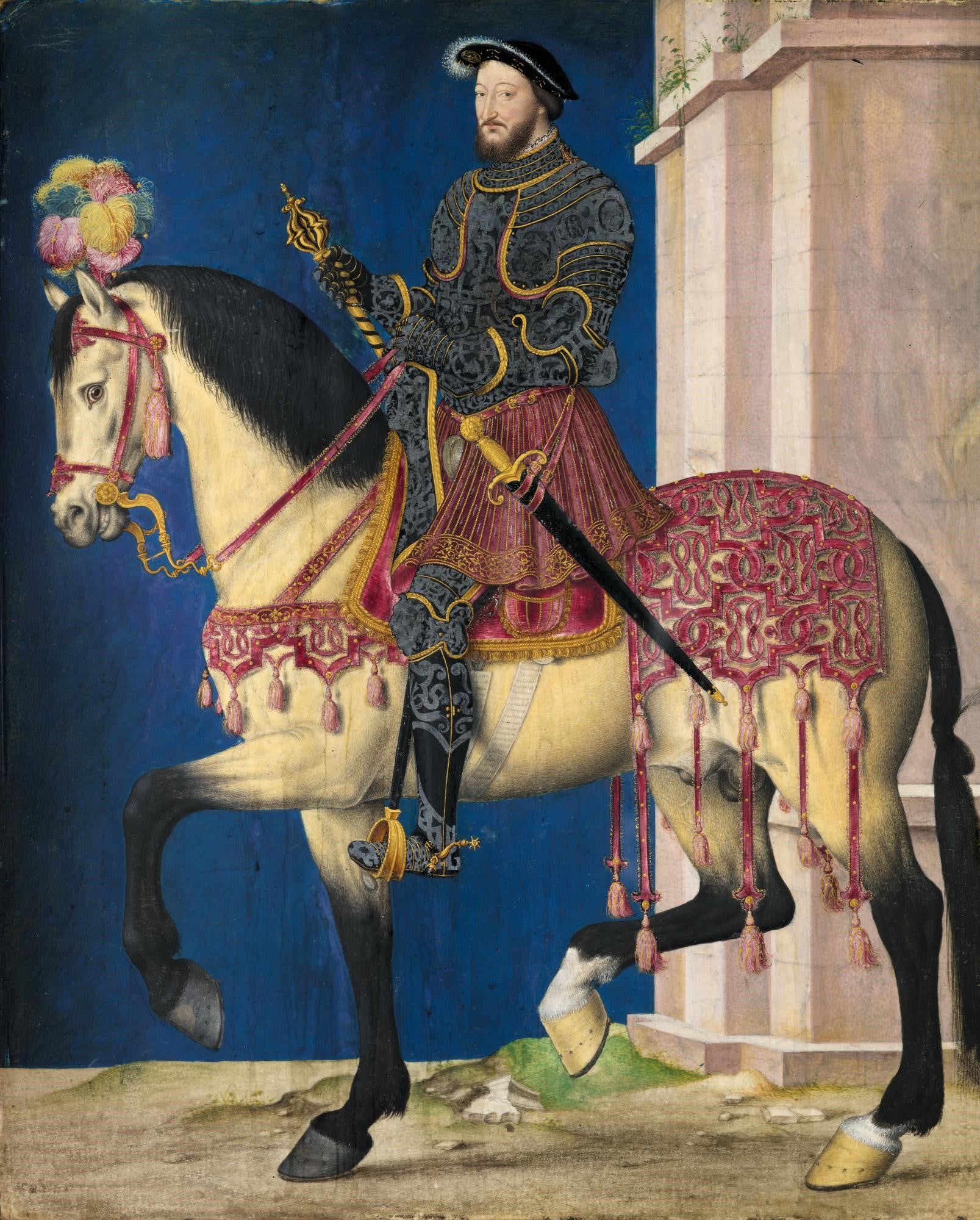 portrait équestre de François Ier - Jean Clouet
