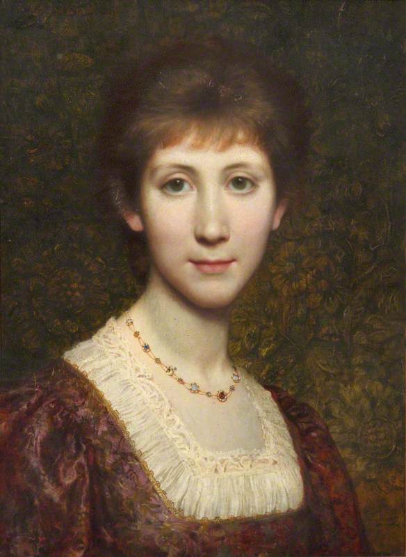 Mademoiselle Elsie (Elspeth) Thomson, plus tard Mme Kenneth Grahame (1862-1946) - Frank Bernard Dicksee