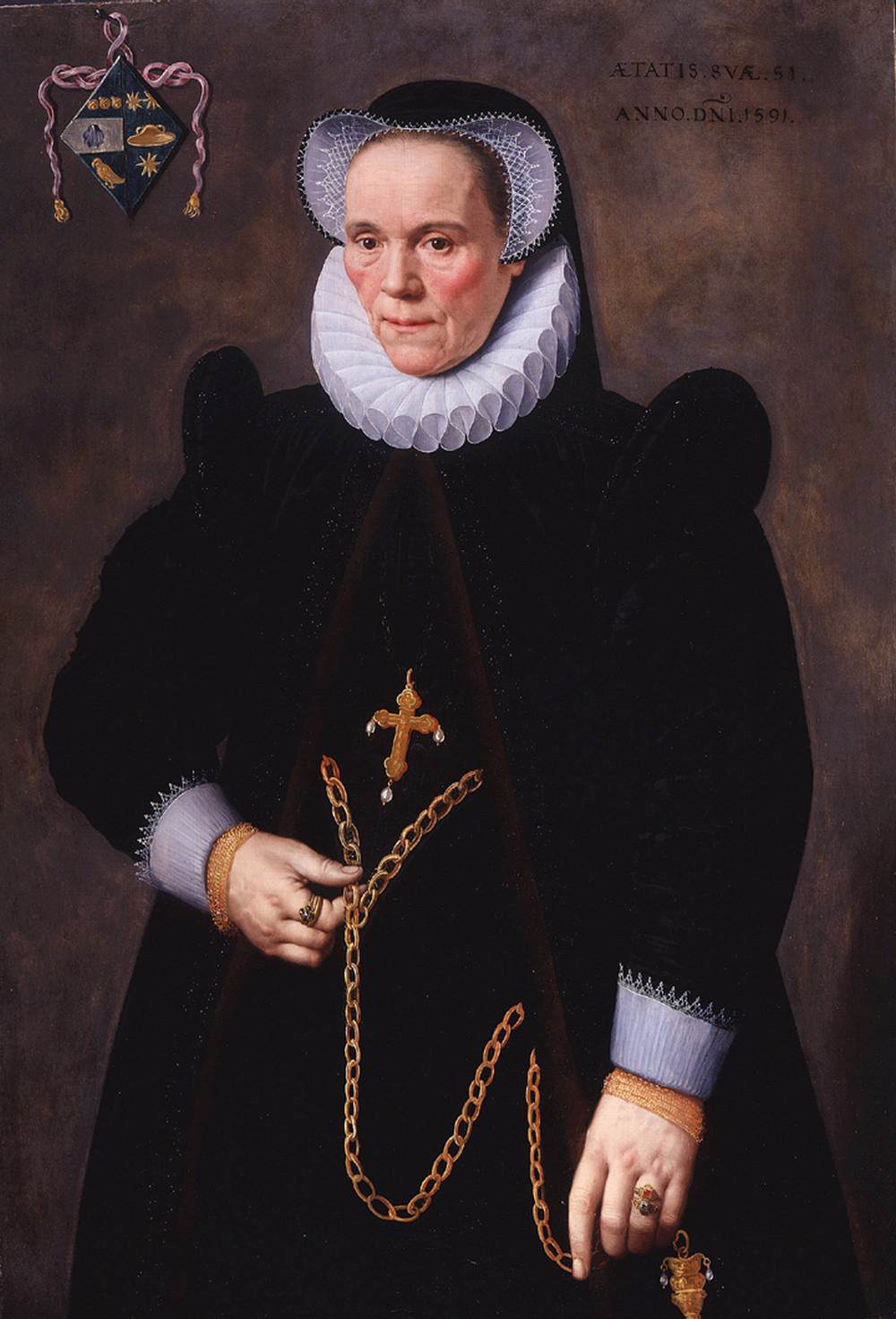 Portrait de Catherine van Damme, épouse de François de Groote - Frans Pourbus the Younger