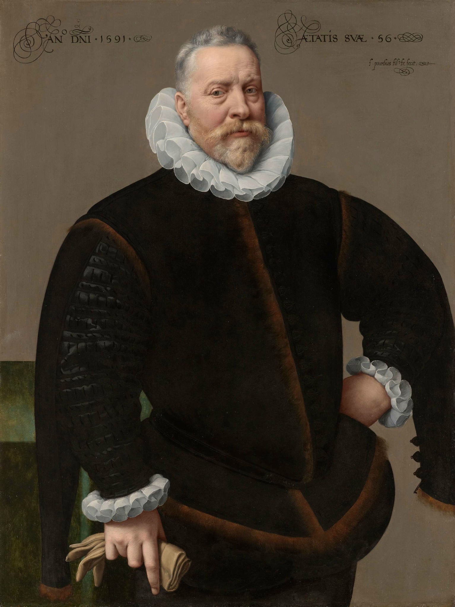 Portrait d'un homme inconnu, âgé de 56 ans - Frans Pourbus the Younger