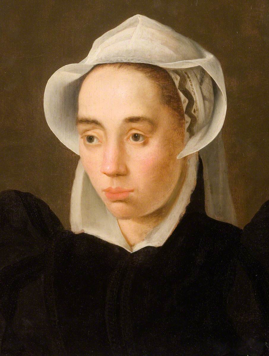 Femme au bonnet blanc - Frans Pourbus the Younger