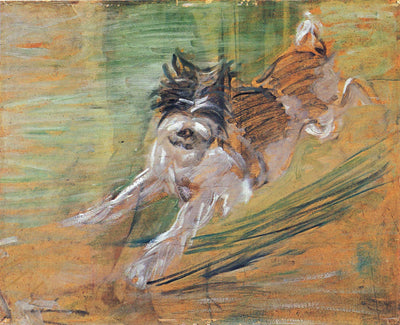 Reproduction du tableau « Chien sauteur - Franz Marc » par Alpha Reproduction en peinture à l’huile