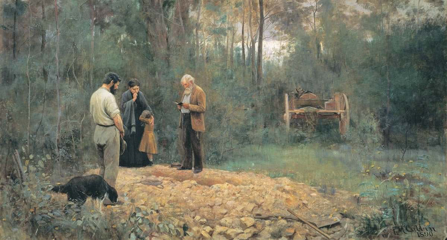 Enterrement dans le bush - Frederick McCubbin