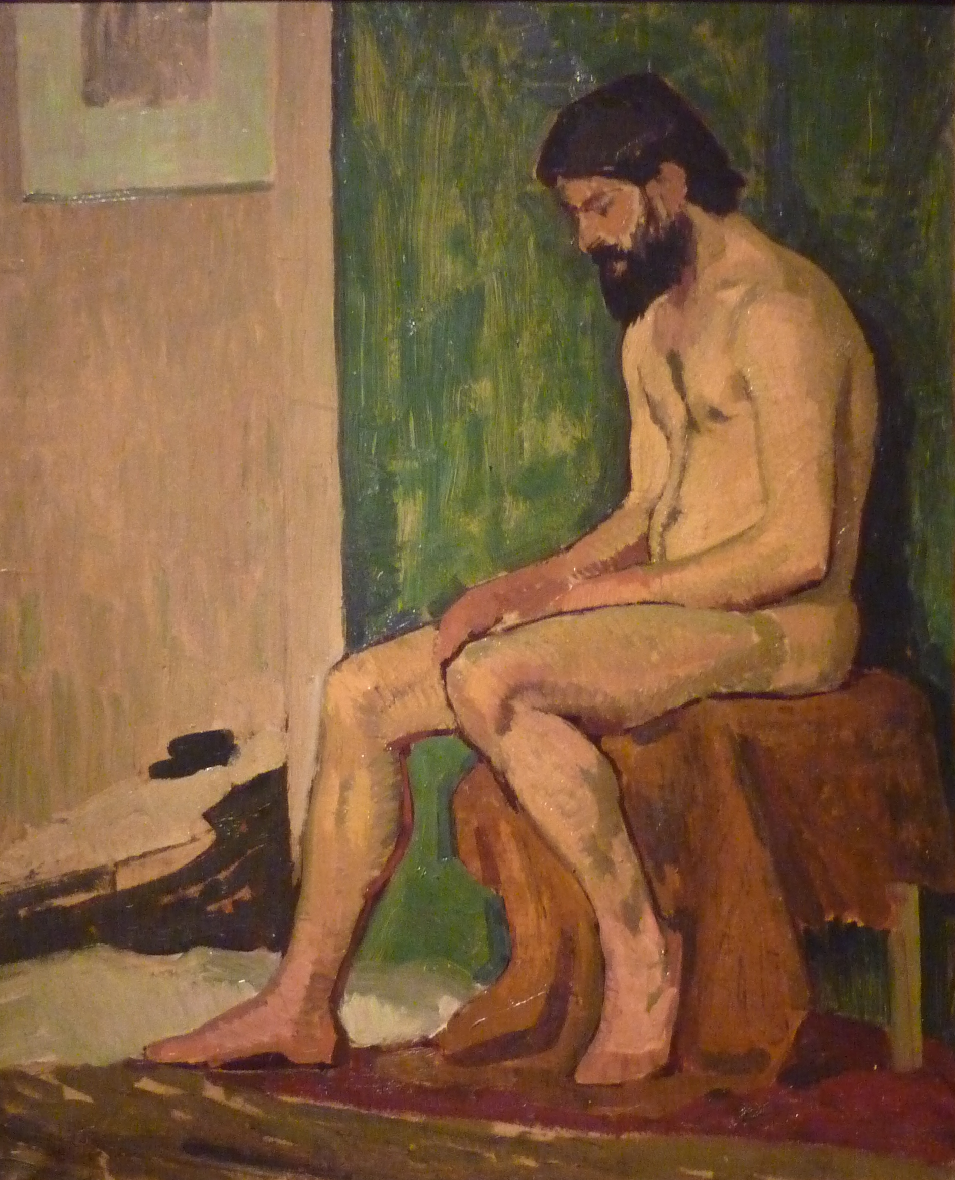 Homme barbu assis, académie - Roger de La Fresnaye
