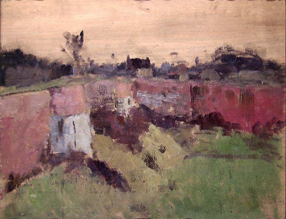 À l'extérieur des remparts de Montreuil - Frits Thaulow