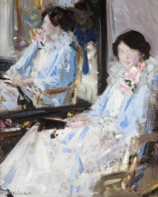 Fille en bleu - Réflexions - Francis Cadell