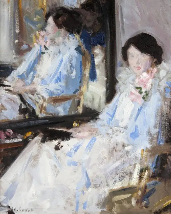 青い服の少女 - 反省 - フランシス・カデール

Source:
Fille en bleu - Réflexions - Francis Cadell