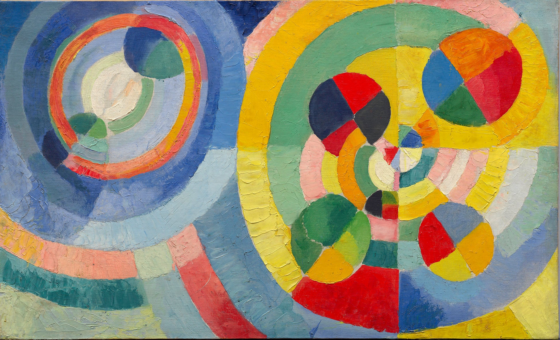 Reproduction du tableau « Formes circulaires - Robert Delaunay » par Alpha Reproduction en peinture à l’huile